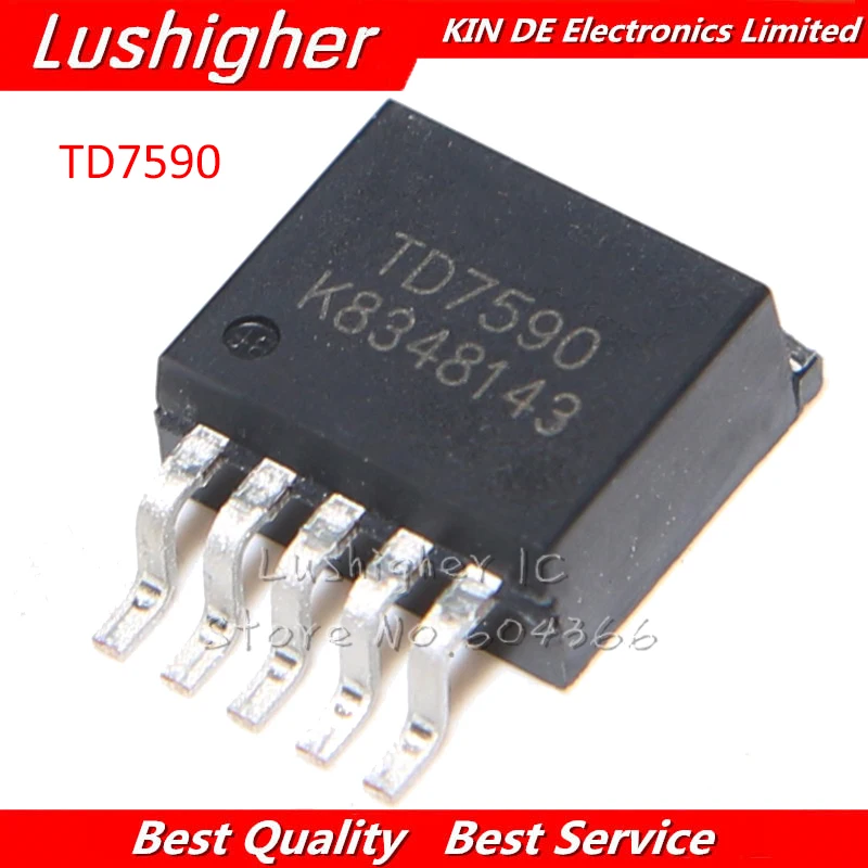 5PCS TD7590 TO-263 5A 240KHz 36V PWM Buck DC/DC Converter