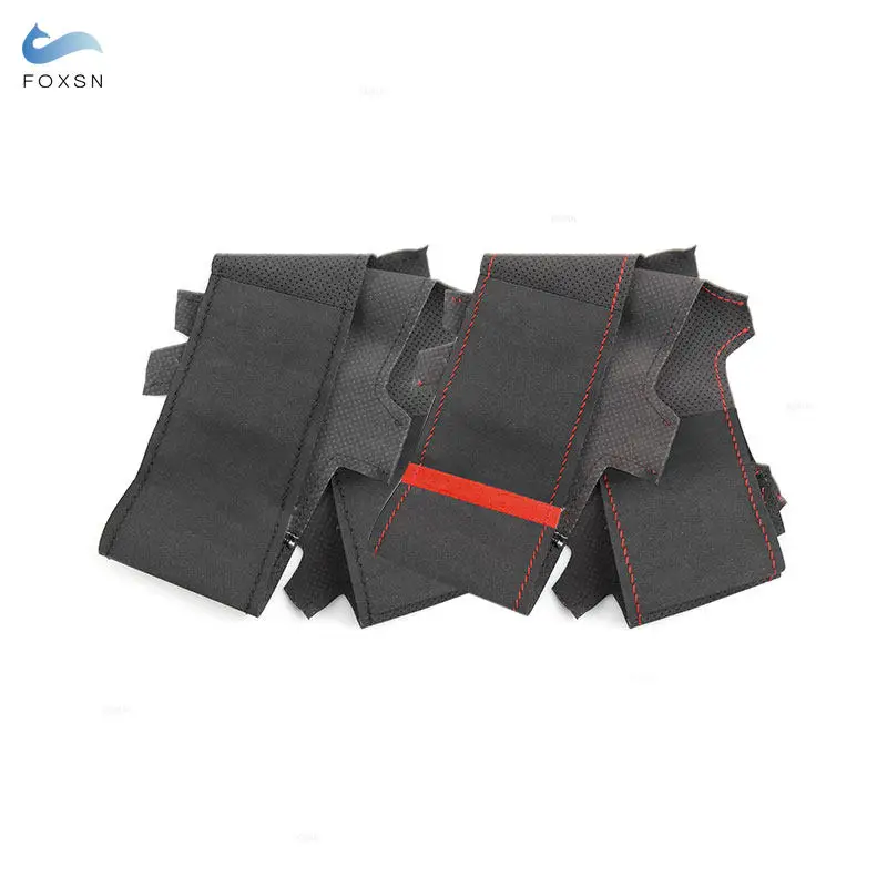 Perforated Suede Leather Car Steering Wheel Cover For Mercedes Benz A S Class AMG A45 C 43 63 2015 2016 2017 2018 S500 2016