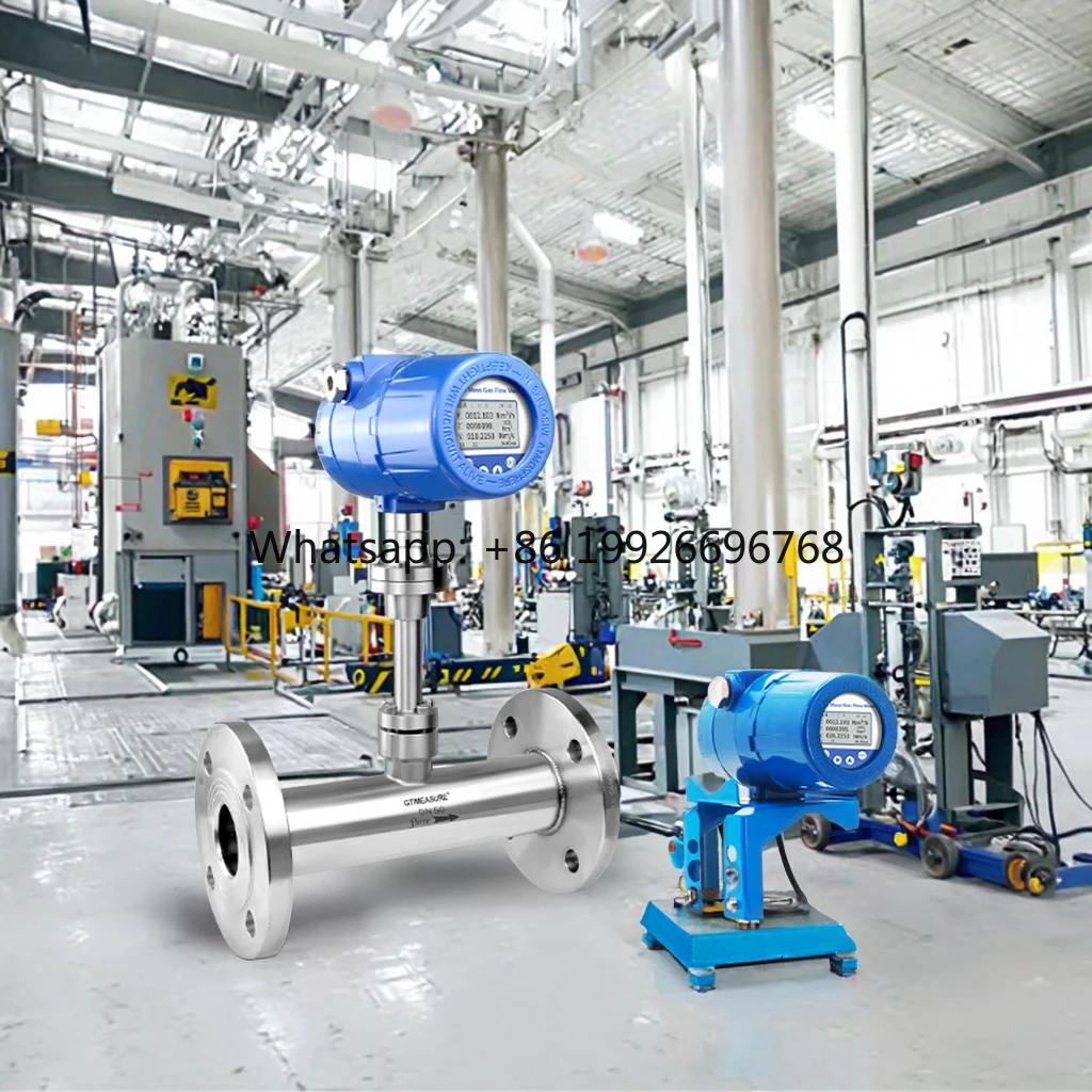 

CE Certificated Thermal Gas Mass Flow Meter Industrial Gas Flow Meter for Real Time Mass Flow Totalized and Temperature Reading