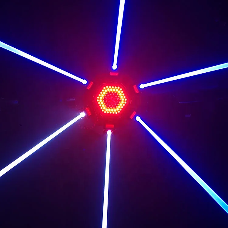 The 6-eye Full-color 6 Warm White Led Light Matrix Entertainment Lightful Club Lighting
