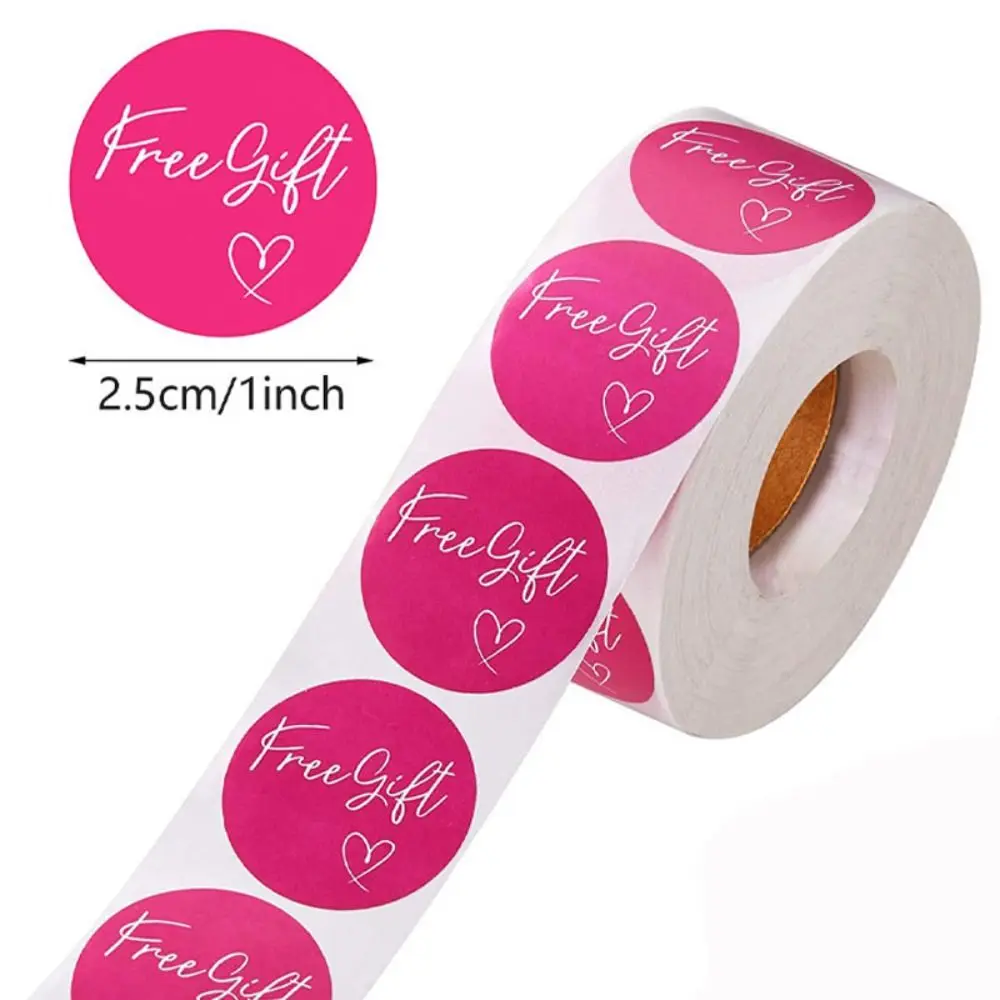 500 Stuks/Rol Multicolor Cadeau Labels Rond Stationaire Benodigdheden Pakket Decor Sticker 1 Inch Zelfklevende Afdichting Sticker