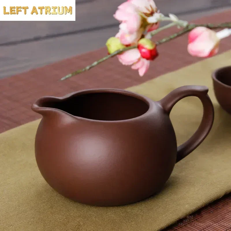 

Yixing Фиолетовая глина Fair Cup Ча Hai Master Чайная чашка Чайный сервиз ручной работы Аксессуары Бытовая посуда для напитков Большая емкость 340 мл