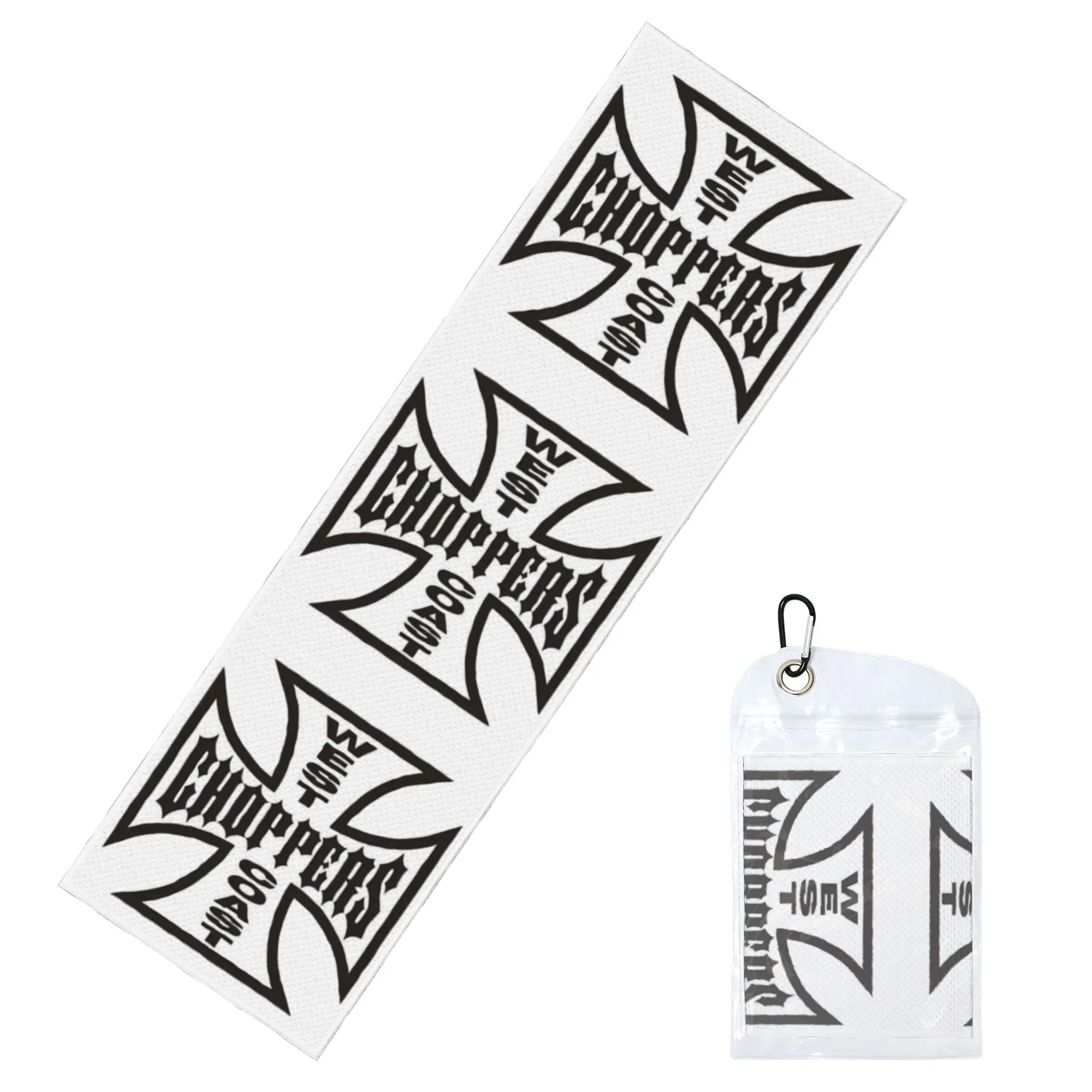 Motocross West Coast Chopper Iron Cross Cold Exercise Towel Quick Dry Face Towel  Shower Towels