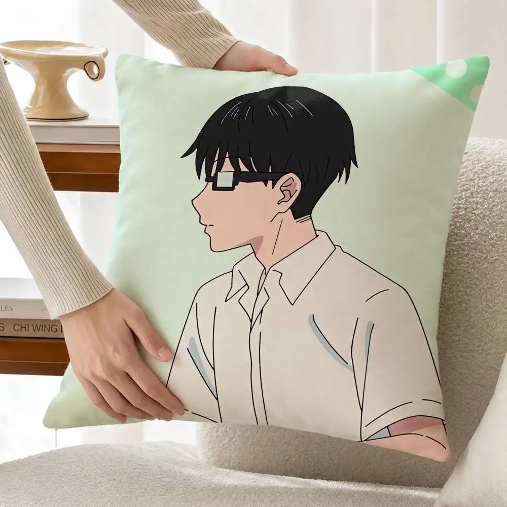 M-Miyu T-Tani You and I A-P-O  Customizable Square Pillow case Double Sided Print Sofa Bedroom Decor Cushion Cover