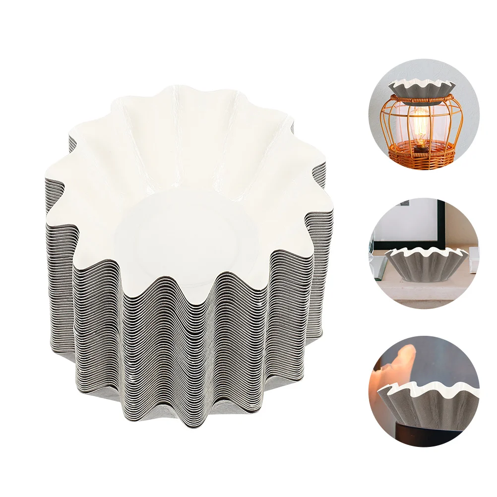 100 Pcs Wax Warmer Liners Coated Paper Cups Tray Melter Scented Heating Incense Burners Home Decor Wax Melt Liners For