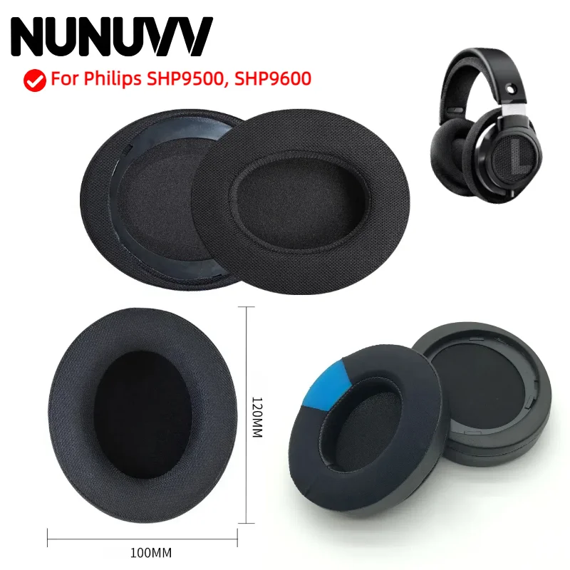 

Replacement Earpads for Philips SHP9500, SHP9600 Headphones Ear Cushion Cover Sleeve Earmuffs Headset Headband