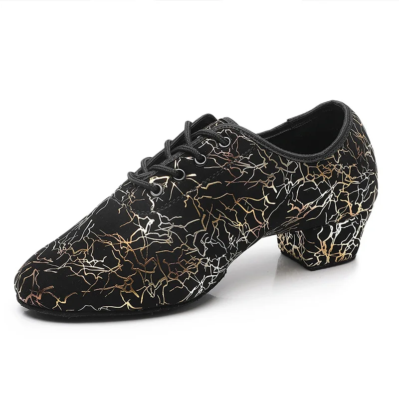 Mulher latina sapatos de dança de salão moderno sapatos de jazz para o menino tênis de dança preto tango sapatos de salto alto 3.5cm