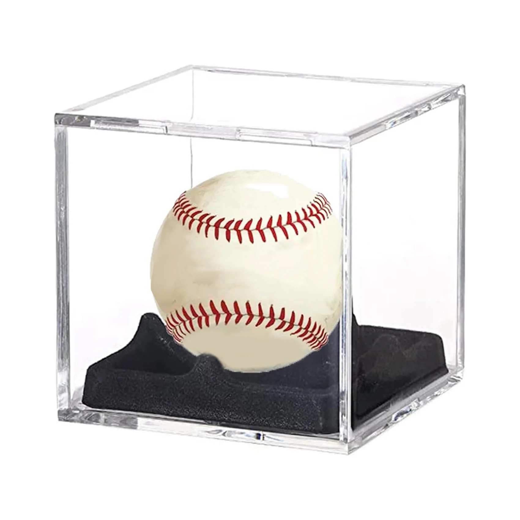 L71A 2X Baseball Display Case UV Protected Acrylic Baseball Display Cases Display Cases For Any Baseball