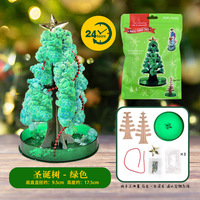 Mini Magic Sakura Miniature Christmas Tree DIY Crystal Growing Paper Plantas Miniatura Ornaments Decor Novelty Boy Girls Toys
