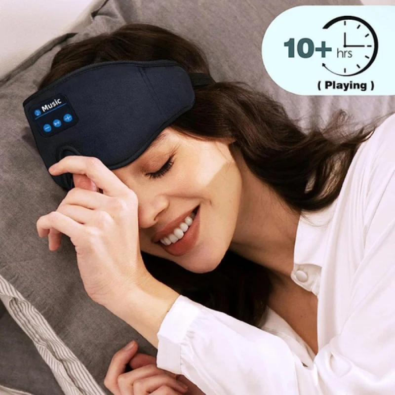 Mask For Sleep Headphones Bluetooth 3D Eye Mask Music Play Sleeping Headphones with Built-in HD Speaker For Side Sleepers