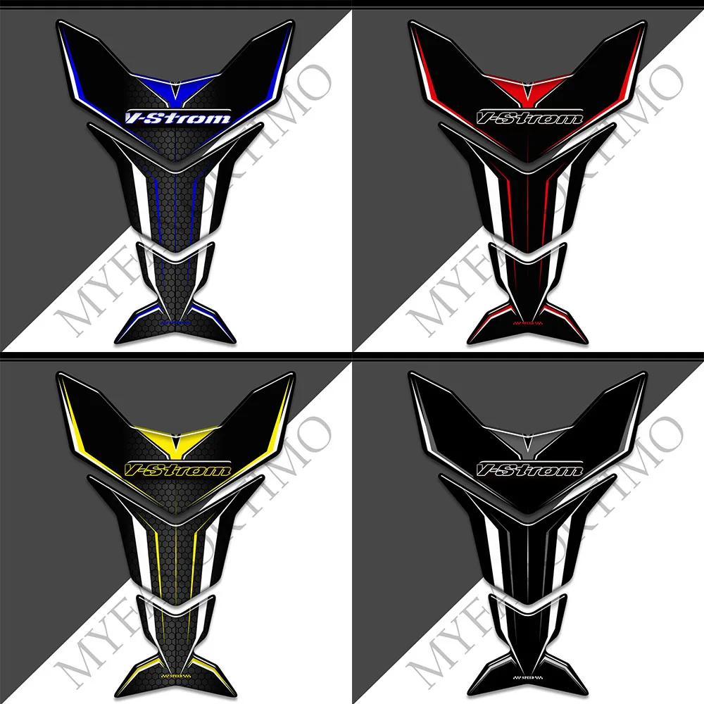 

For Suzuki V STROM VSTROM DL 1000 650 250 1050 XT 650XT 1050XT Motorcycle Tank Pad protector Fish Bone Stickers Decals