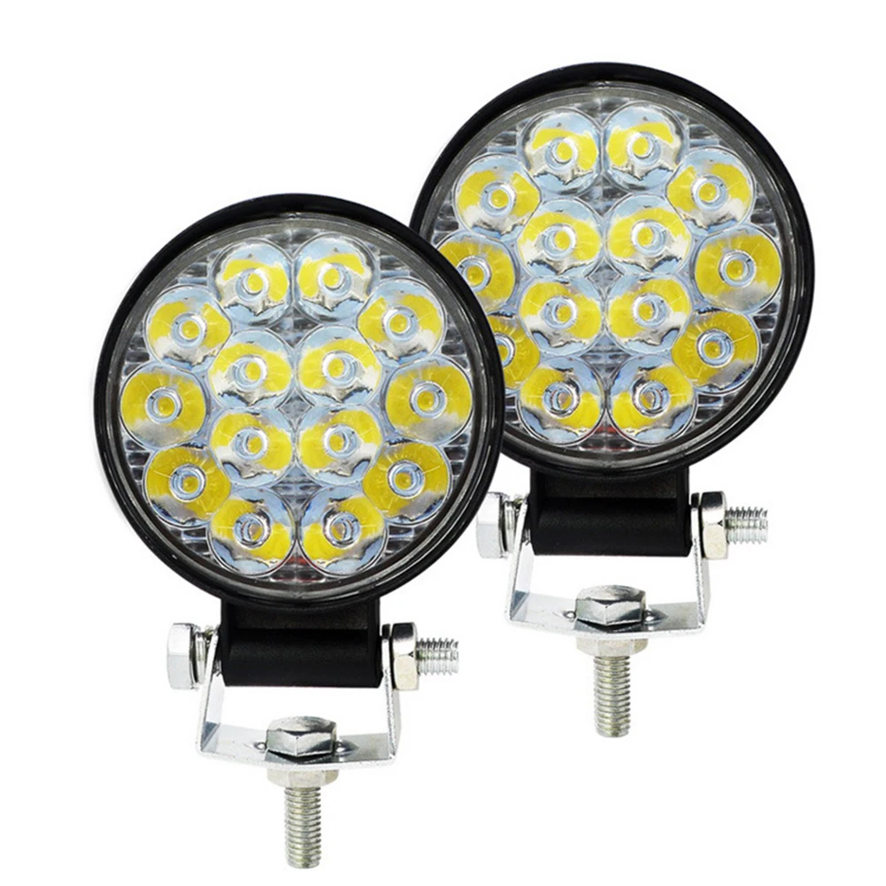 Легкий рабочий свет автомобиля алюминиевый противотуманный фонарь водонепроницаемый рабочий свет бар 1 шт. 2500LM 3030 42 Вт 6000 К высокое качество