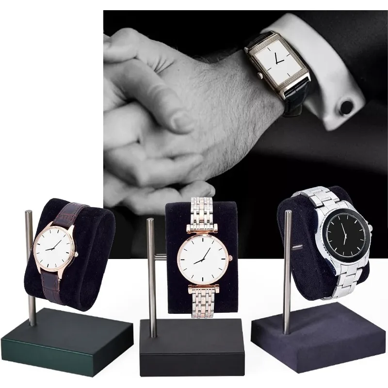 12pcs Jewelry Display and Storage Pillow - Black Velvet Bracelet Watch Bangle Storage Stand for Small Business Selling Home