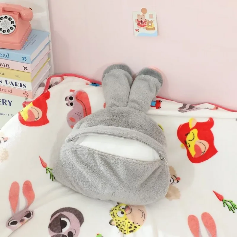 ผ้าห่มหมอนอิงซูโทเปีย 1.5 เมตร นุ่มสบาย ใช้เป็นเบาะรองหลัง ลายฟ็อกซ์ นิค จูดี้ แรบบิท เลอพาร์ด เหมาะสำหรับใช้ในออฟฟิศ งีบหลับ ของเล่น ของขวัญ