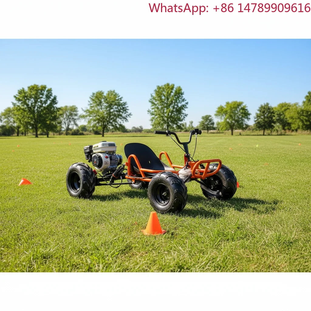 Kart de course Crazy Racing KartRider4 à moteur 4 temps 212CC, monoplace, pour adultes, buggy de course, 70 km/h, tout-terrain, véhicule tout-terrain, vitesse et performance