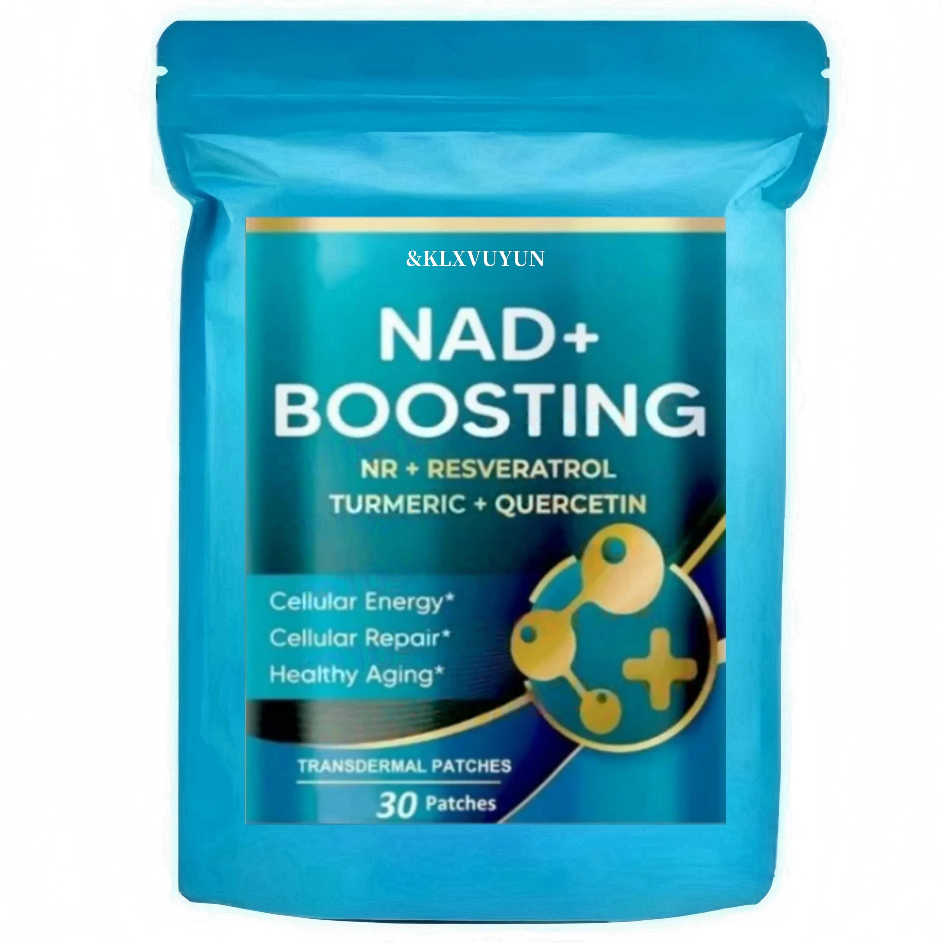 NAD Transdermal Patches, with Resveratrol, Nad Plus Boosting Supplement - Cellular Health, Stamina & Healthy Aging