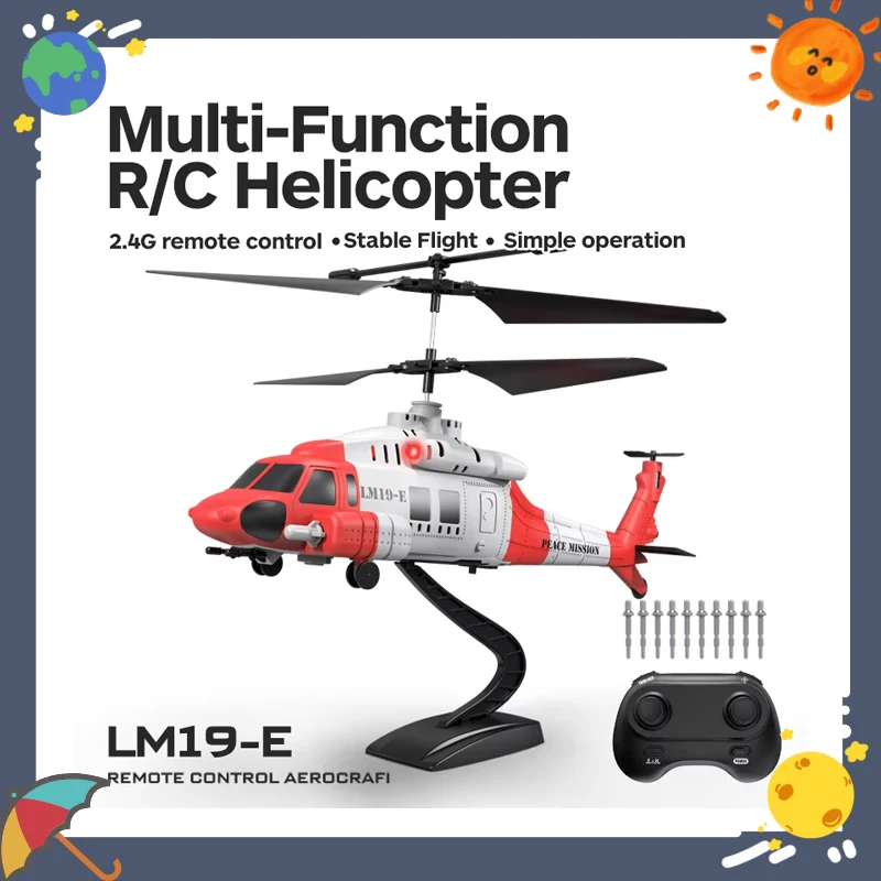 

LM19-E Black Hawk 3,5-канальный игрушечный вертолет с фиксированной высотой и 3-скоростными режимами высокого/низкого для детей, самолет с дистанционным управлением