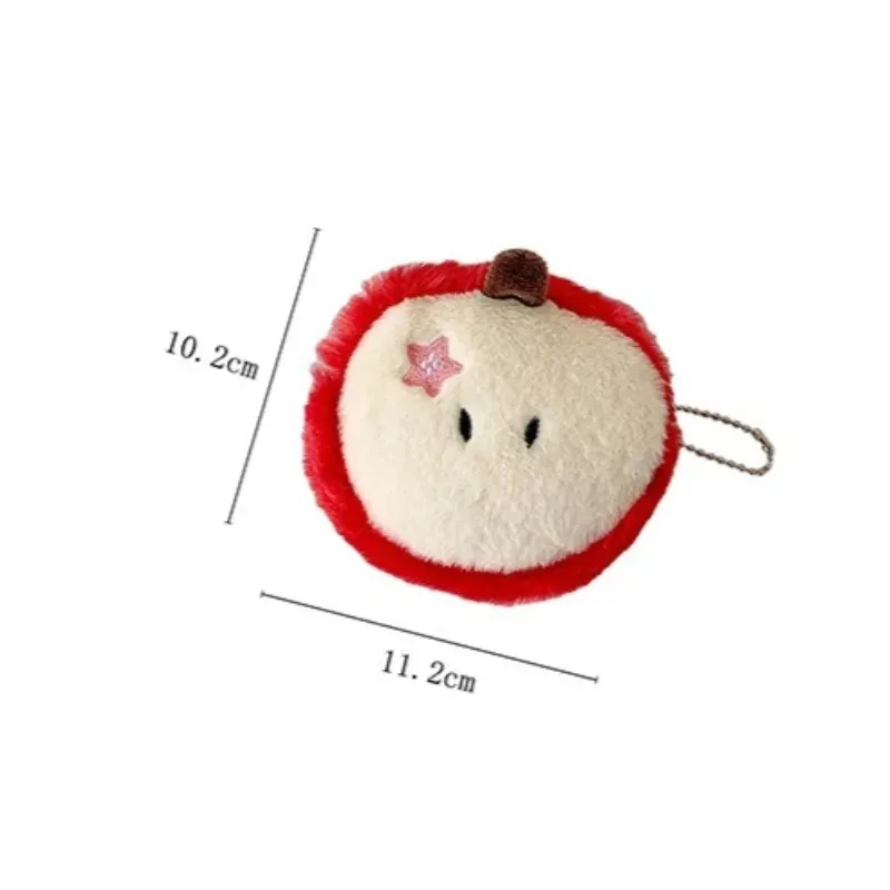 Simpatico portamonete in peluche Mini custodia con cerniera per carte contanti e piccoli accessori Borsa per auricolari Custodia per cavo dati Borsa piccola