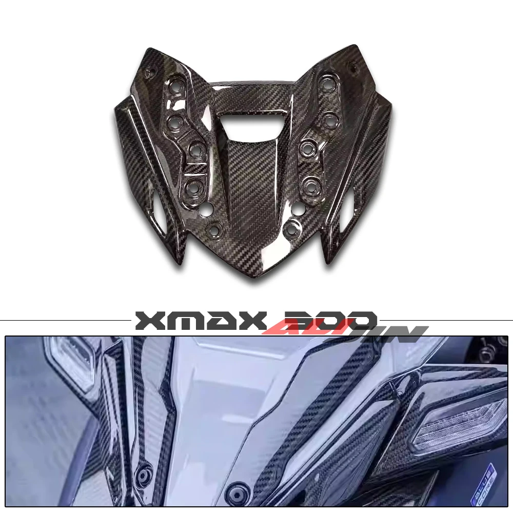 100% Real Carbon Fiber for YAMAHA Xmax 300 Xmax300 2023+ 2024 Motorcycle Front Upper Fairing Windshield Inner Instrument Cover