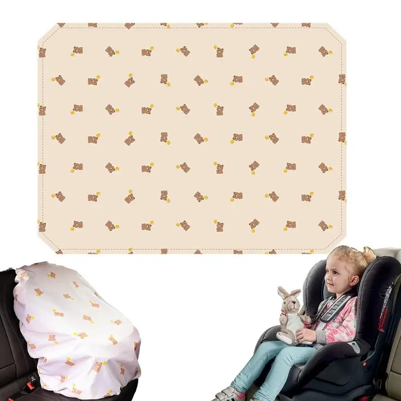 Girl Car Seat Covers Breathable Vehicle Seats Protector Mat Universal Lightweight Safety Seat Canopy For Sunscreen Auto Gadgets