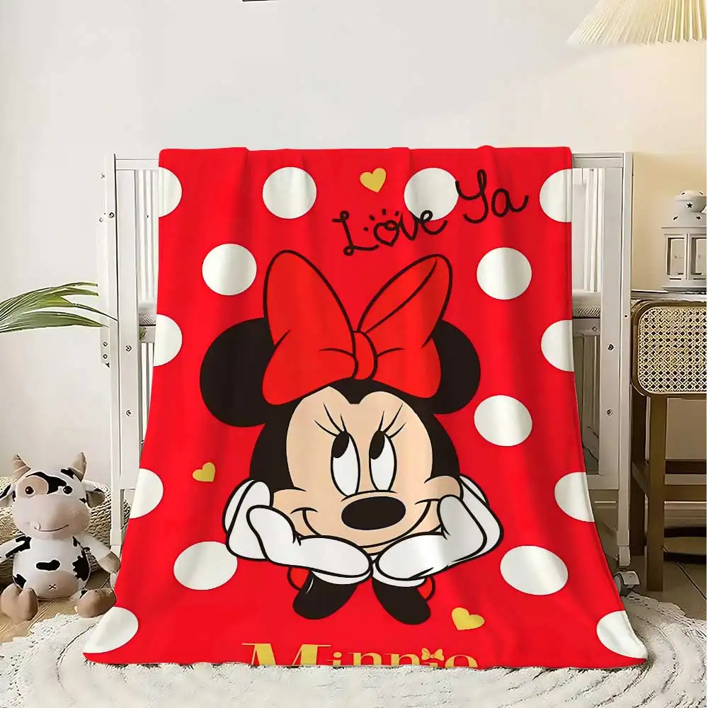 Decorative Sofa Blanket School Black-eared Mouse Bedspread on the Bed Home Fluffy Soft Blankets Bedroom Decoration Throw Winter