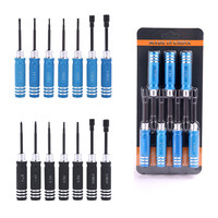 RC Hex Driver Set 7pcs 1.5 2.0 2.5mm Hex Allen Screwdriver RC Repair Tools Kit Nut Phillips Wrench for RC Helicopter Car