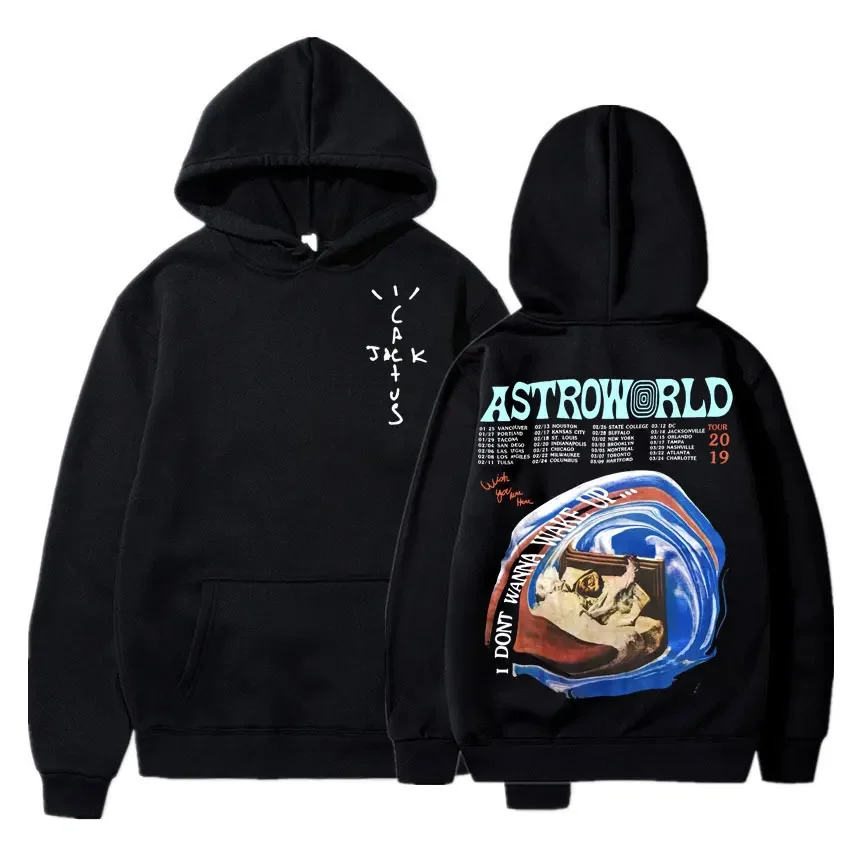 

Hoodie Men Women Cactus Jack Cotton Sweatshirt Print Oversized Astroworld Pullover Hoody Hip Hop Travis Scott Top Brand Clothing