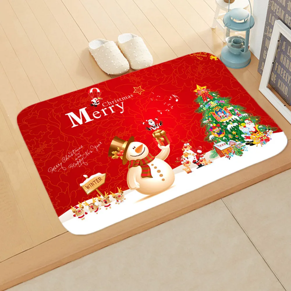 Santa Claus Weihnachts matte Outdoor Teppich Dekoration Home Boden Geschenk