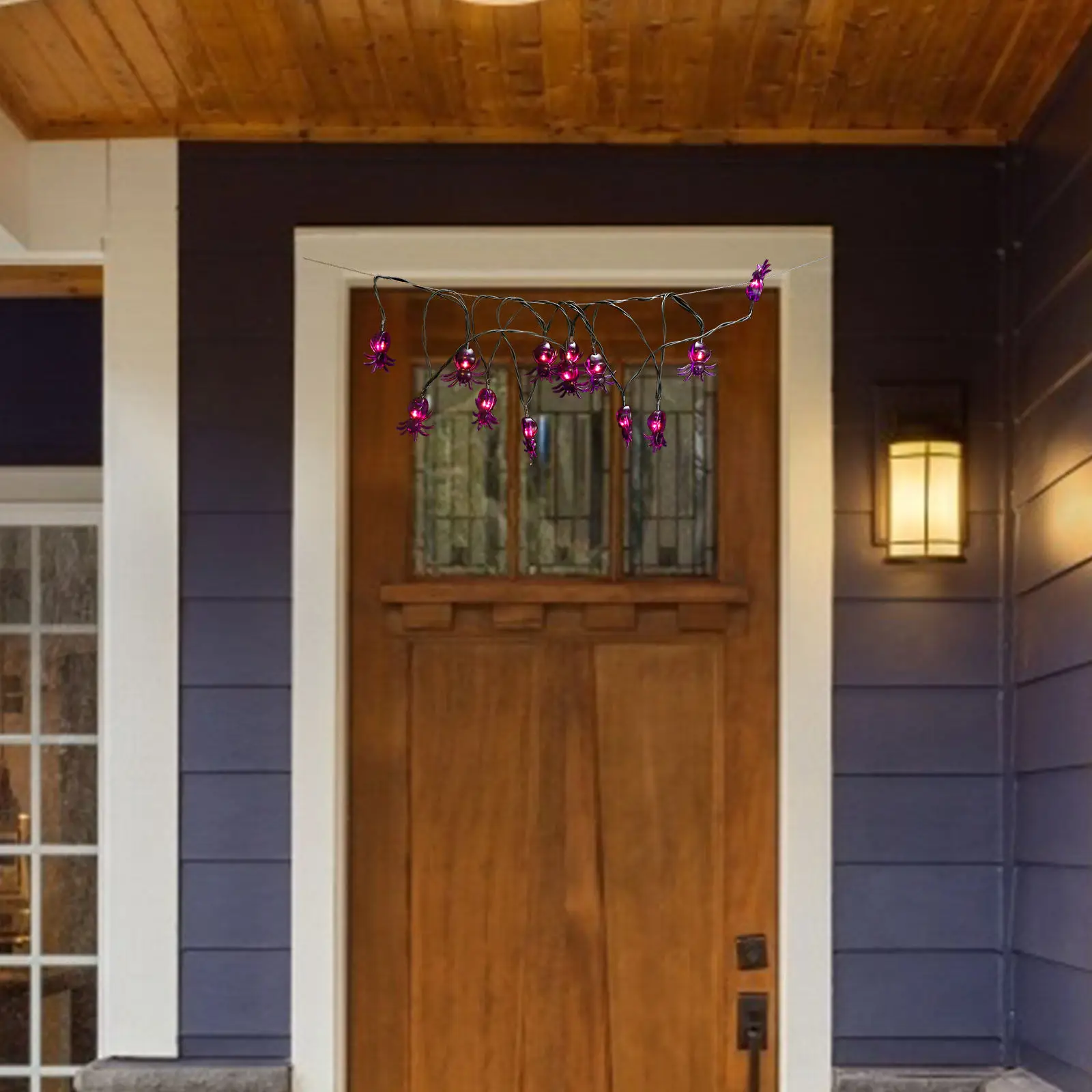 1-個ソーラースパイダーストリング-led-ライトユニークな屋外装飾ランプハロウィンガーデンパーティーハロウィンライトストリング用