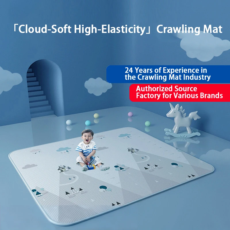 

Large Tummy Time Rolling Baby Crawling Mat, Baby Rolling Mat, Outdoor or Indoor Use, Portable Cute Double Sides Crawling Mats