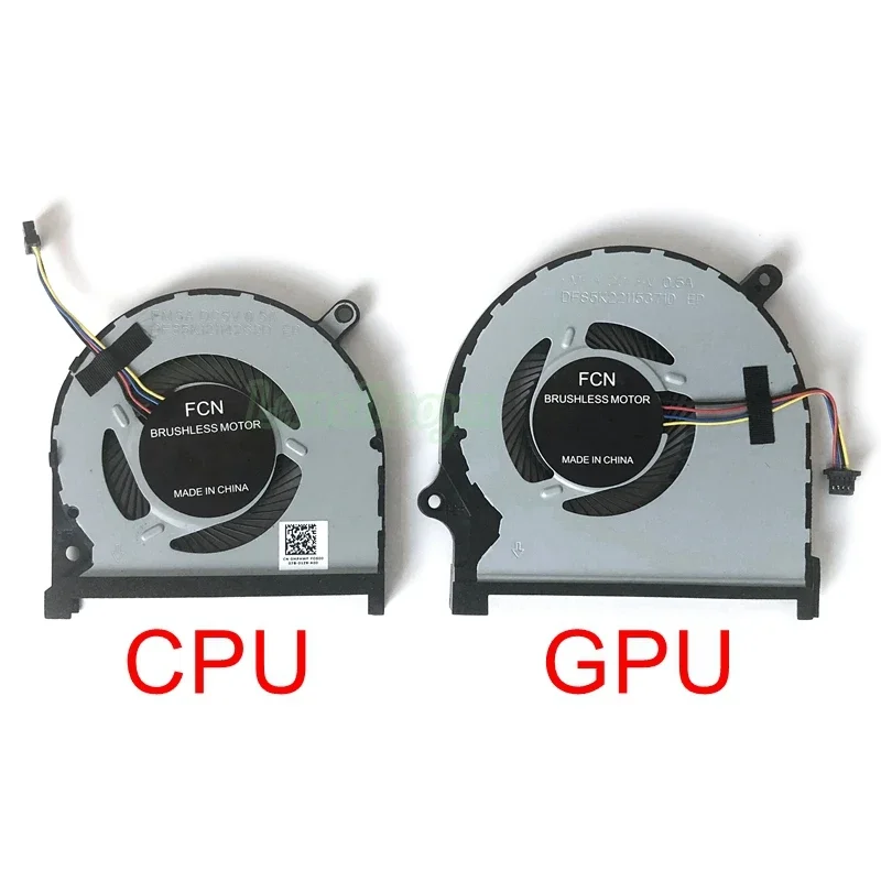 New Original Laptop CPU GPU Cooling Fan For DELL insprion 15-7590 7591 Cooler CN-0MPHWF MPHWF CN-0861FC 861FC FM6A FM69 5V 0.5A