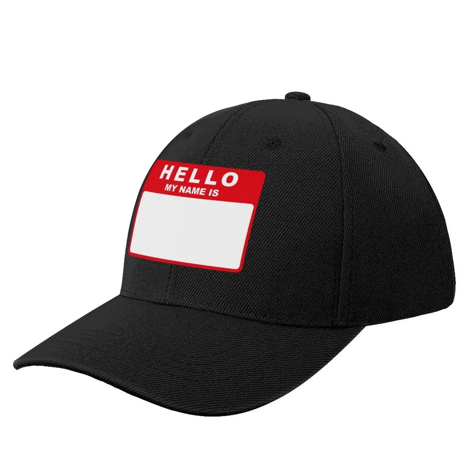 

Hello My Name Is (red) Baseball Cap Rave fishing caps man Women Caps Men's