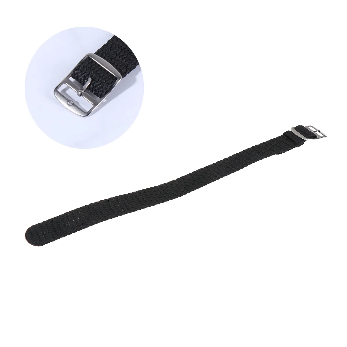 

Solid Color Nylon Strap Watch Straps for Men Black Wrist Band Replacement Watchband Accessories Button