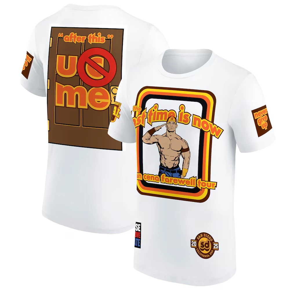 Men's Cena John Farewell Tour 2025 T-Shirt 3D Printed Outdoor Sports Quick Dry Short Sleeve Top Daily Casual Plus Size T-Shirts