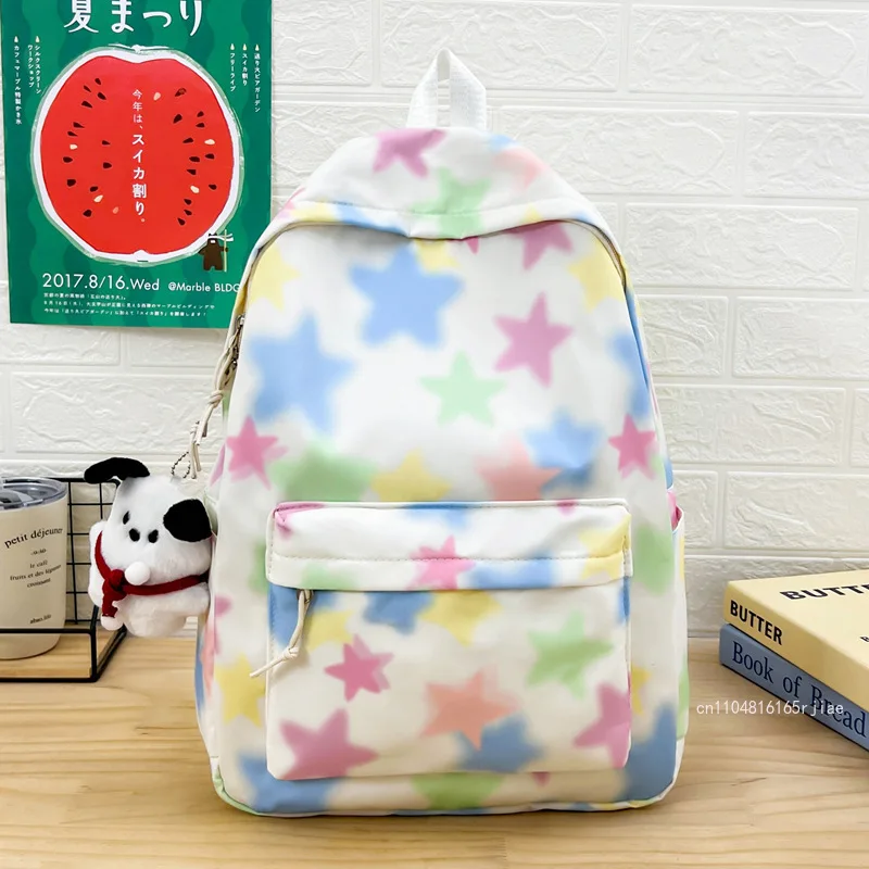 New Student Backpack Fashionable and High-quality Nylon Women's Backpack Campus Simple Versatile and Multifunctional Backpack