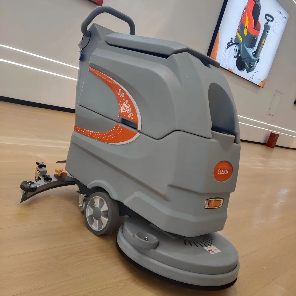 520 Auto-Orbital Rotary Floor Scrubber with Double Brush Plate