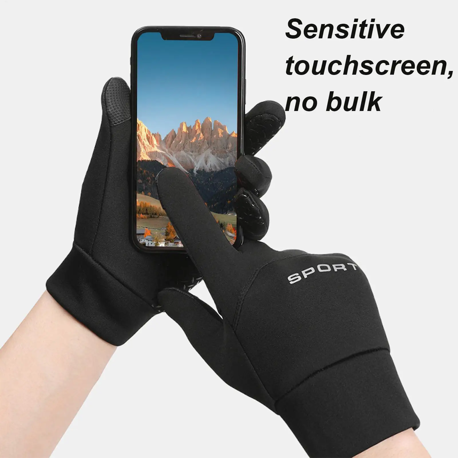 

Heated Winter Gloves 3 Settings Touchscreen USB Insulated Gloves Thermal Riding Mittens For Winter Cycling Skiing Outdoors