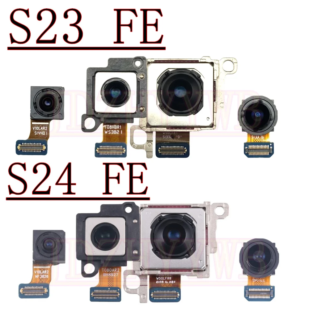 Front Back Facing Camera For Samsung S23 S24 FE S23FE S24FE Backside View Wide Rear Camera Module Flex Cable Spare Parts