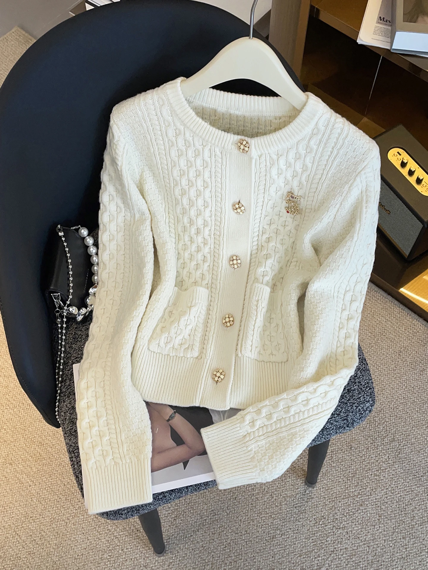 

Ele ort вязаный свитер Jaet женский модный сли осень-зима Новое поступление французский сле прямого кроя длинный све