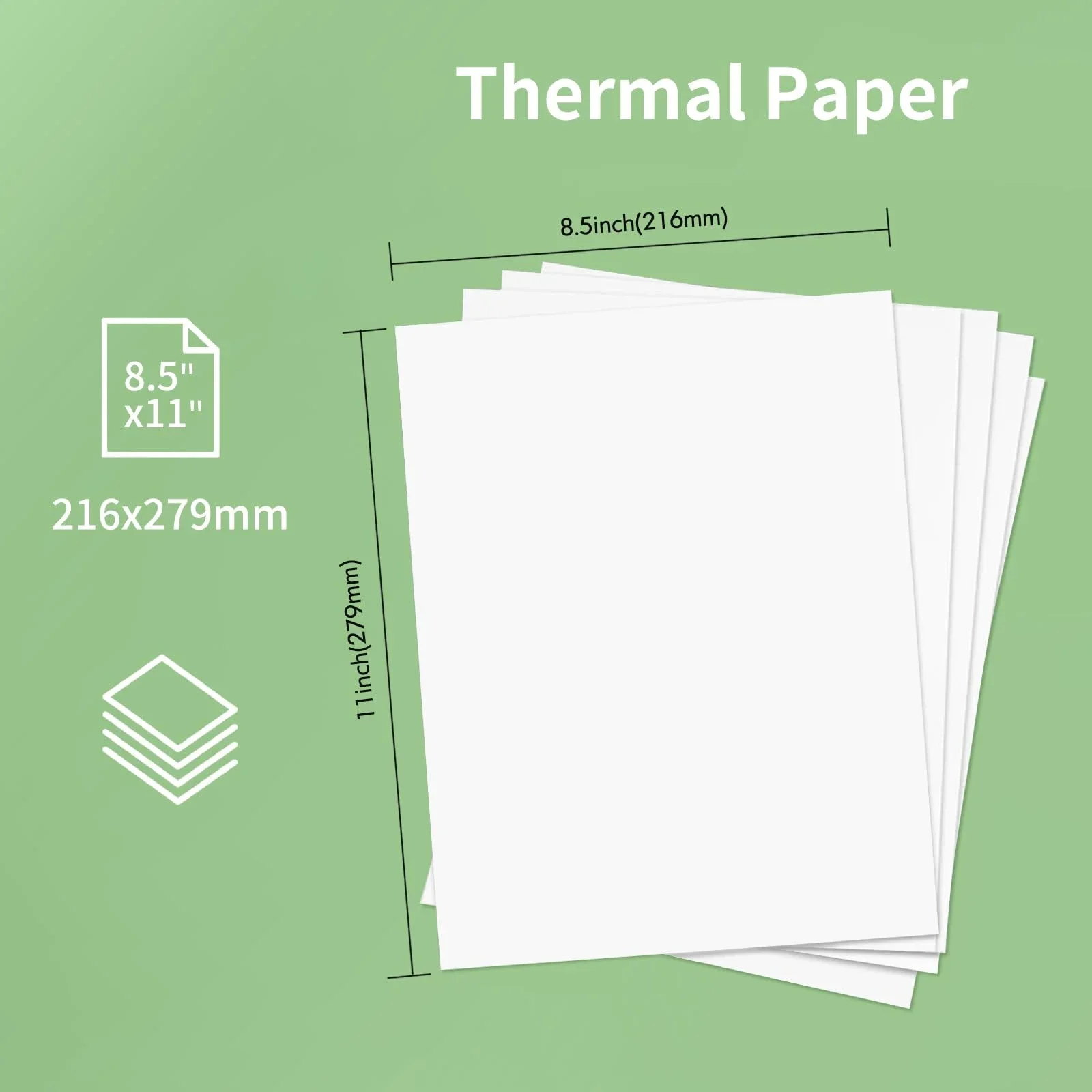 A4 Thermal Paper 20 Rolls Thermal Printing Paper 210*30mm for A4 Wireless Bluetooth A40/X8 Printer Paper Roll