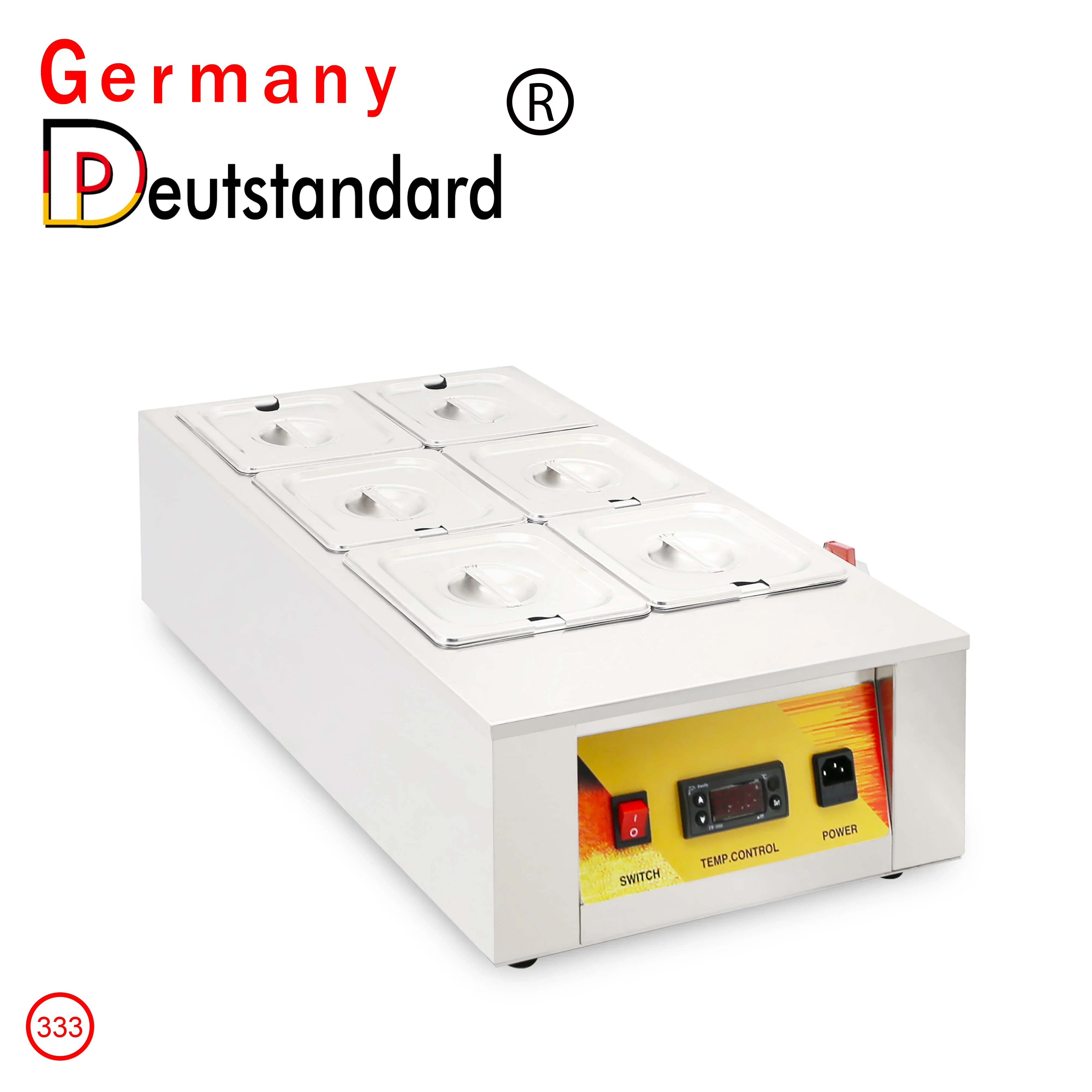 Germany Deutstandard NP-333 6 Tanks Electric Chocolate Melting Pot Machine Commercial For Chocolate Melting and Heating