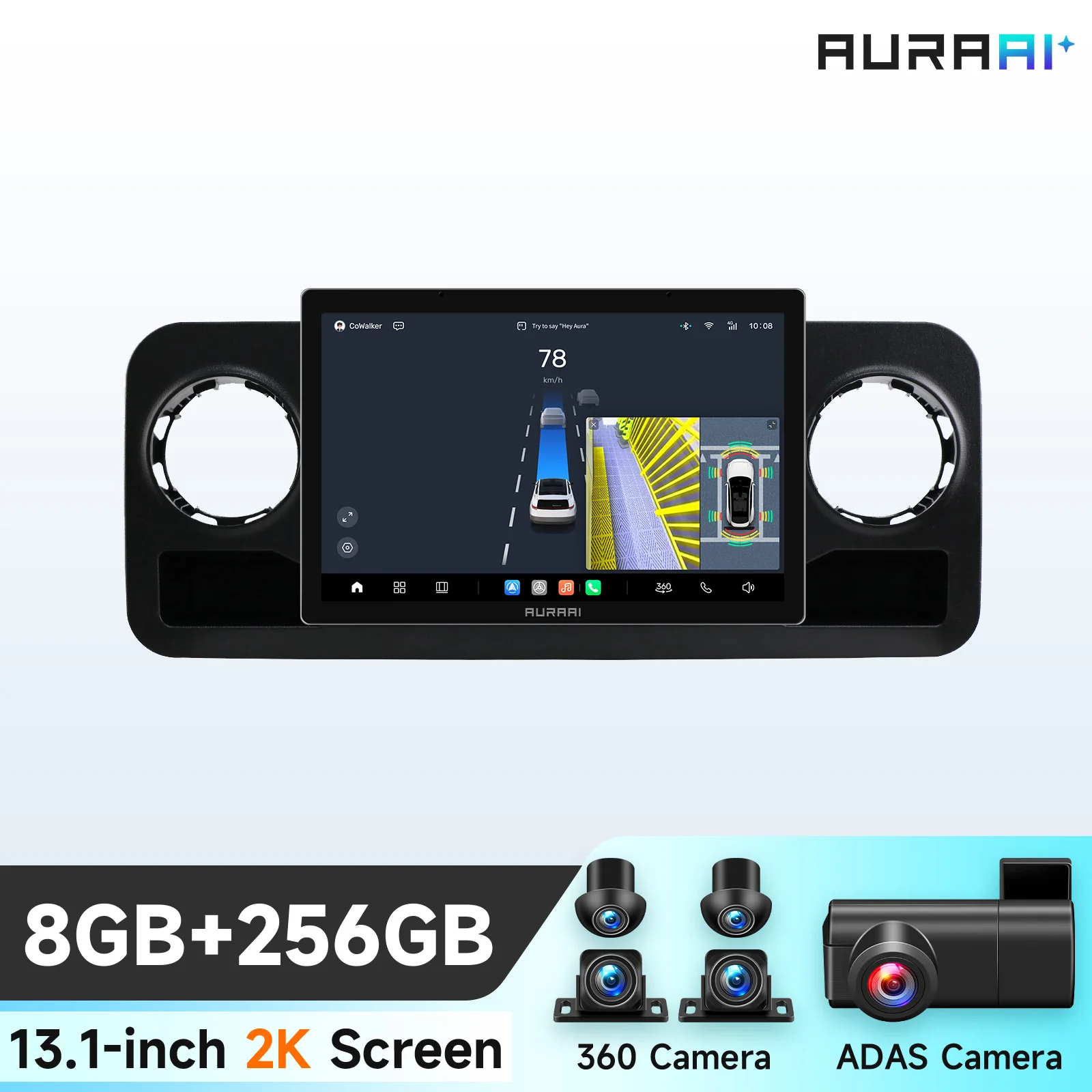 13,1 inch AI Android autoradio voor VW Crafter voor Mercedes Benz Sprinter multimediaspeler GPS stereo CarPlay+auto WIFI+4G DSP