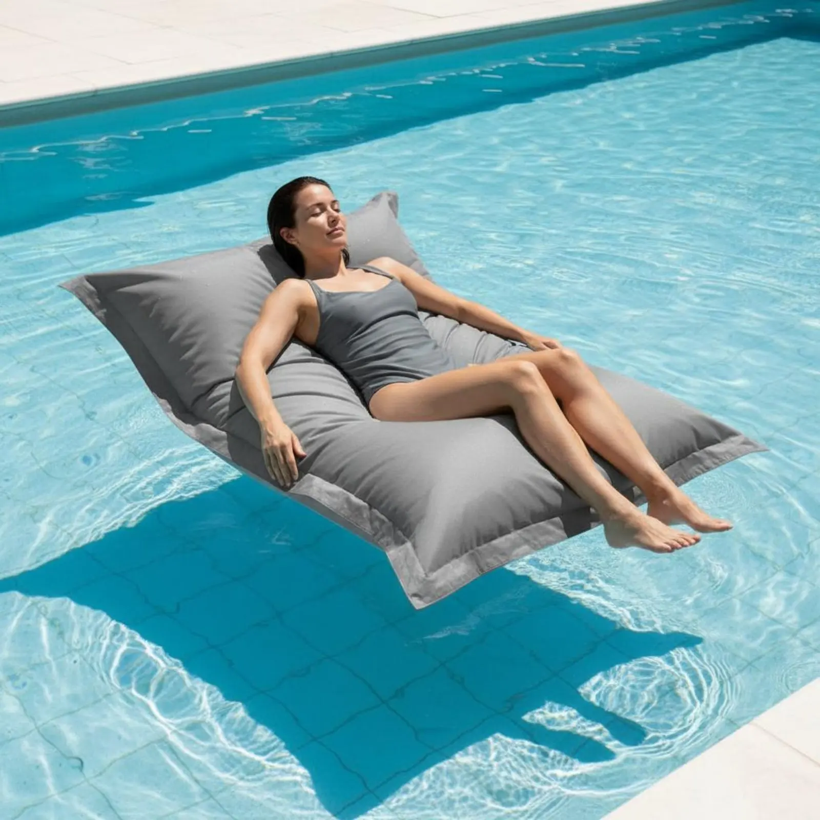

Buoyant Relaxation Pod Lounger Weather Resistant Waterproof Lazy Sofa Pool Buoyant Mattress Easy to Clean Relaxation Pod Cover