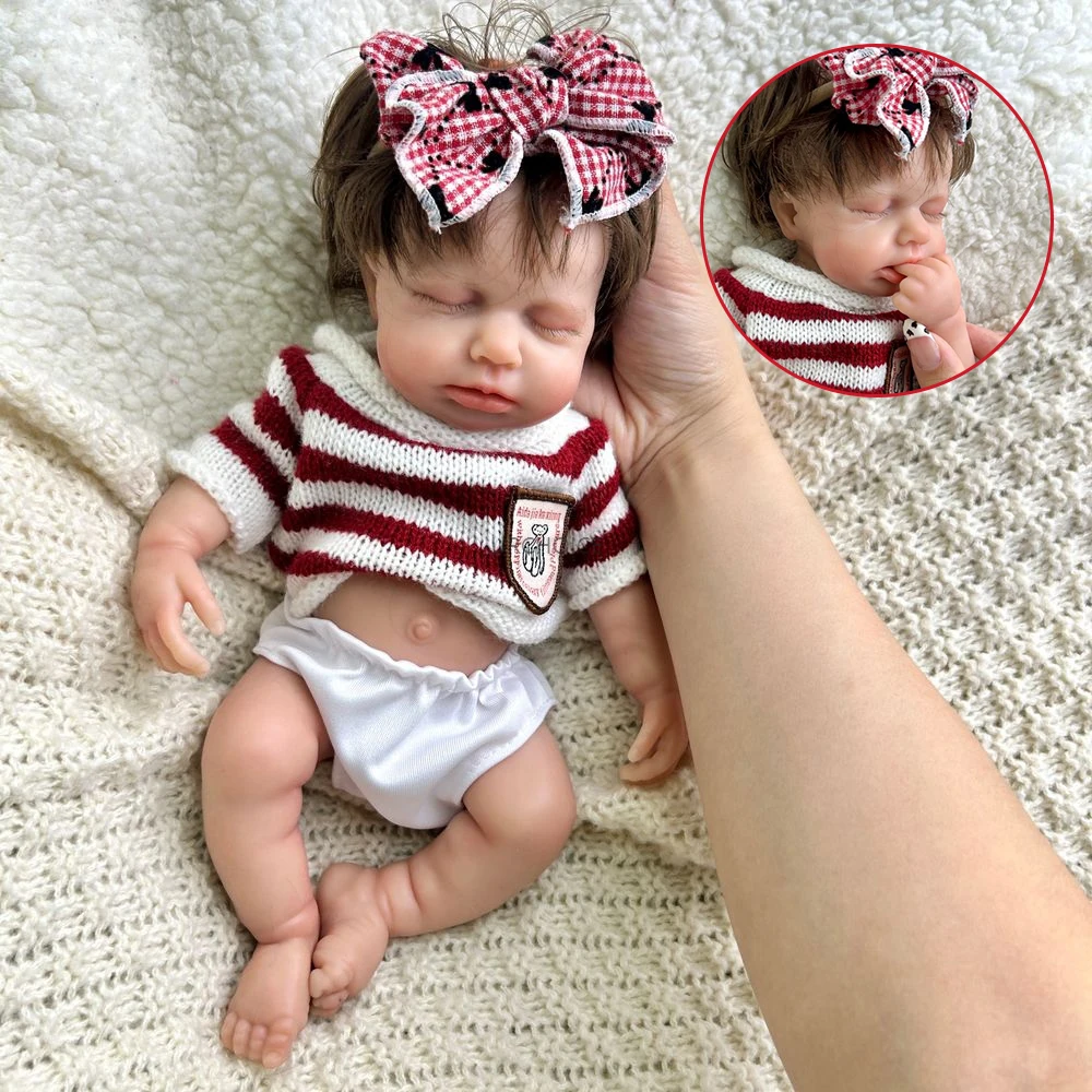 

12 дюймов 30 см с открытым ртом для девочек, 3D окрашенная кожей силиконовая кукла реборн, кукла с видимыми венами, мягкие волосы ручной работы с корнями для детей, игрушка в подарок