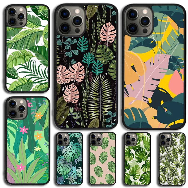 Tropical Monstera Leaves Phone Case For Samsung Galaxy S10 S22 S23 S24 Note 10 20 Lite S20 Plus S21 Ultra Back Cover