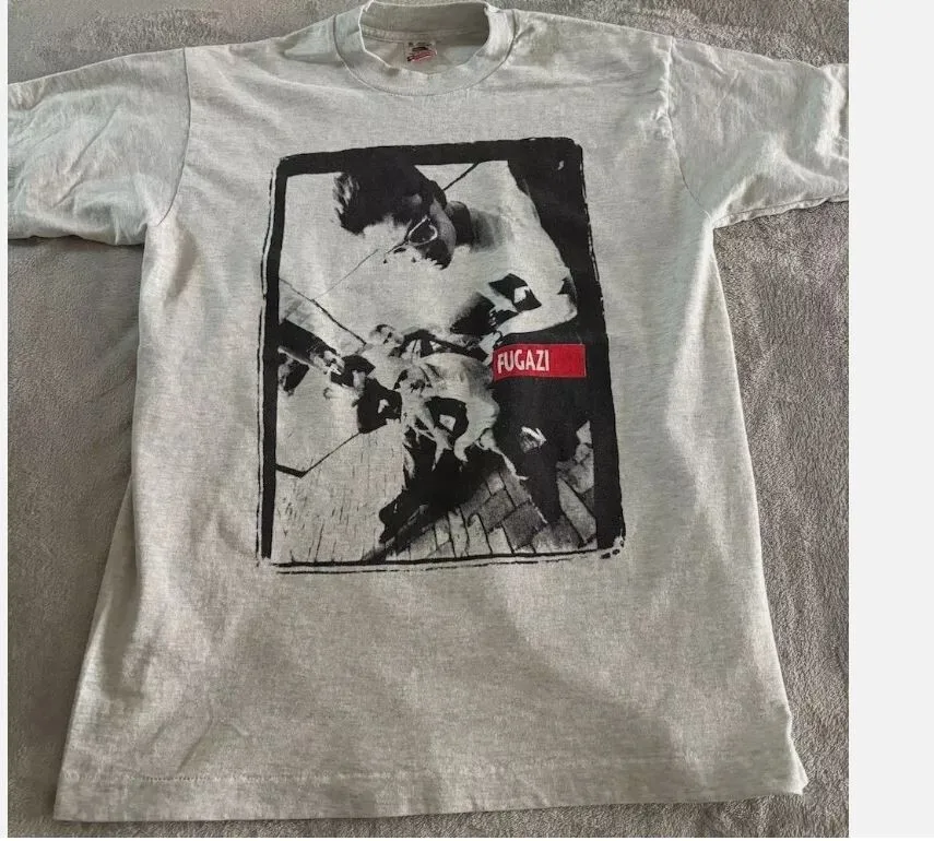 

90s Fugazi band Rare Sport Gray T shirt Men Women Unisex tee