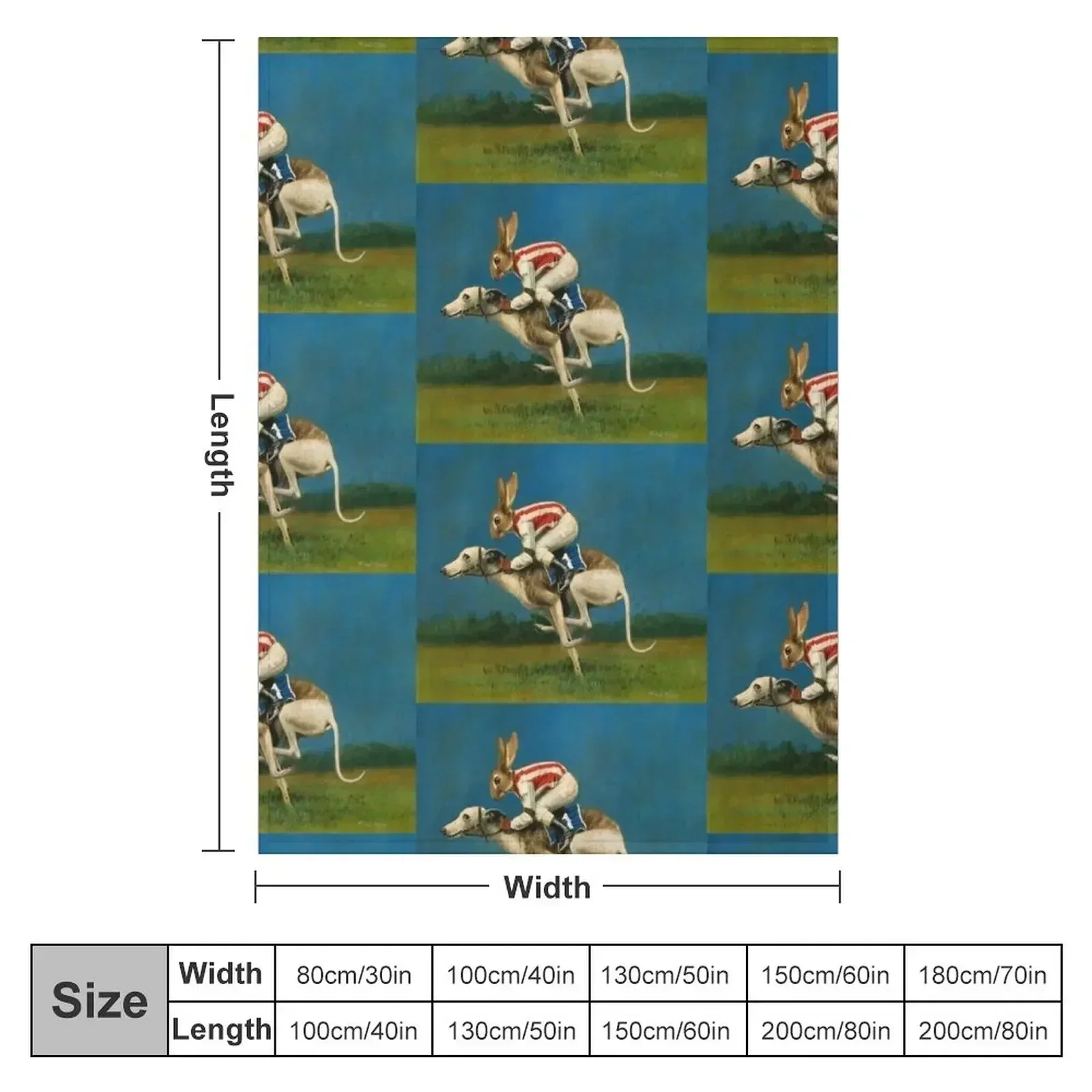 Whippet Racer Throw Blanket blankets and throws Retros Blankets