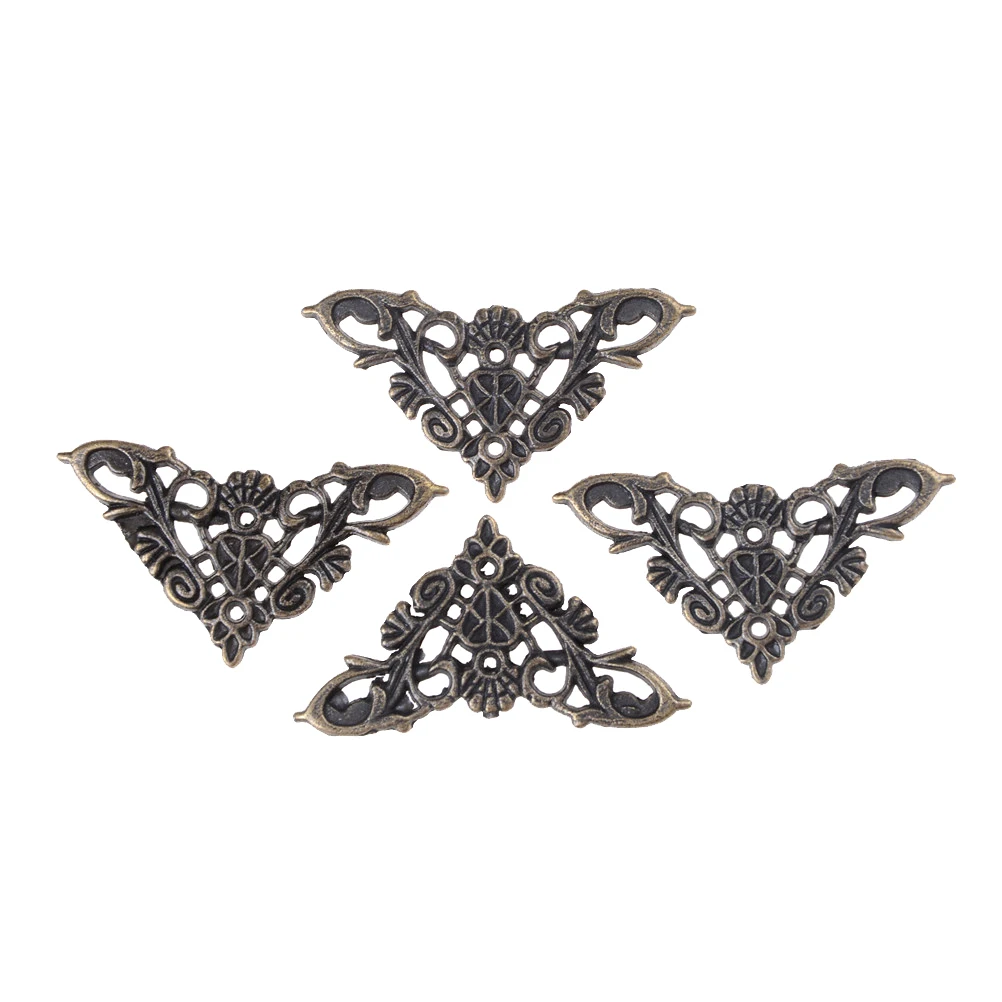 [4/8Pcs Bronze Jewelry Box Book Butterfly Corner Bracket Antique Frame Accessories Notebook Menus Decorative Protector]