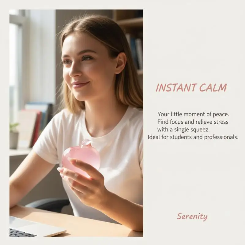 Smooth Texture Relieve Stress Slow Rebound Crystal Ball Ultra-Thin Soft Plasticity Squeeze Toy For Desk Relaxation & Office Gift