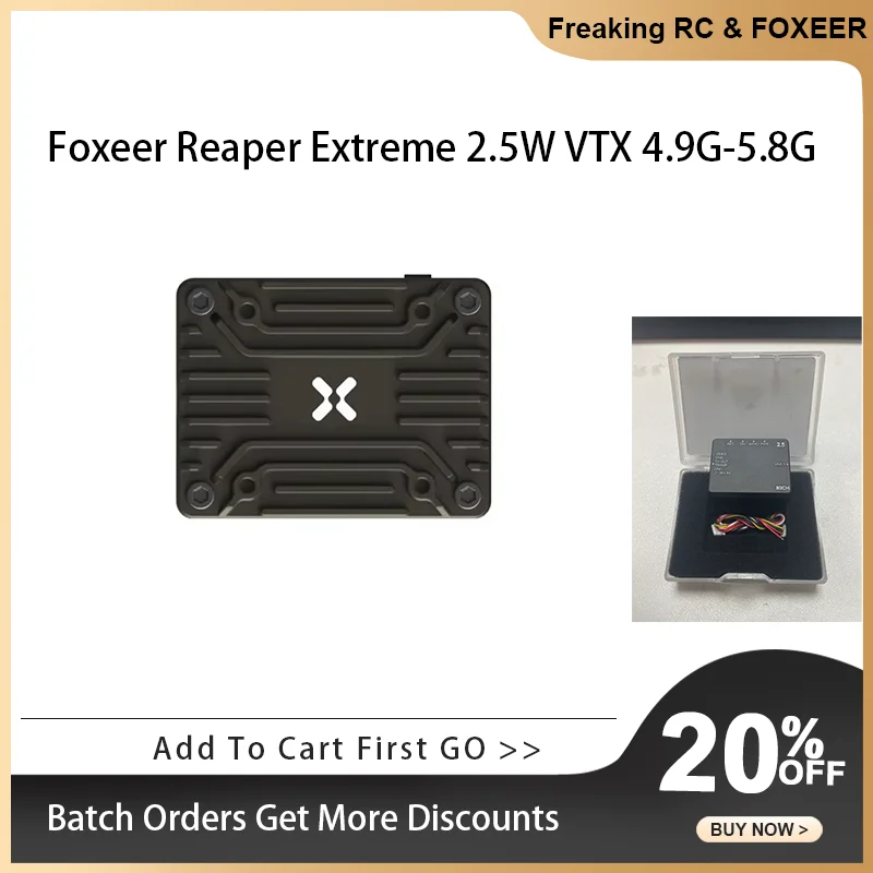 

Foxeer 4.9G~6G Reaper Extreme V3 2.5W 80CH VTX